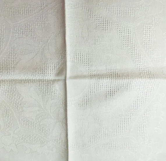 * VINTAGE ELEGANT "ARISTOCRAT" NEW OLD STOCK 1 DOZEN COTTON & LINEN NAPKINS - MADE IN CZECHOSLOVAKIA - NEW OLD STOCK