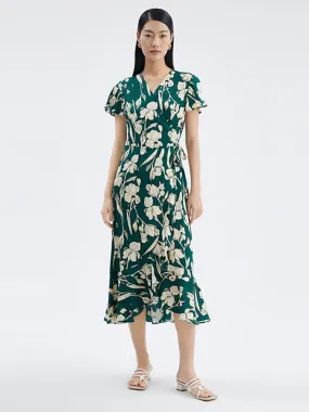 19 Momme Printed Silk Maxi Dress