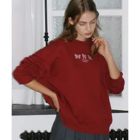 [2024] Triple Butterfly Embroidered Sweatshirt