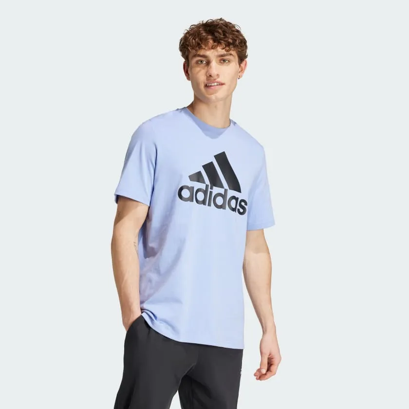 ADIDAS MEN'S ESSENTIALS BIG LOGO BLUE SPARK TEE