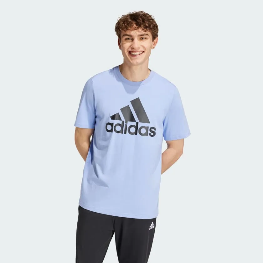 ADIDAS MEN'S ESSENTIALS BIG LOGO BLUE SPARK TEE