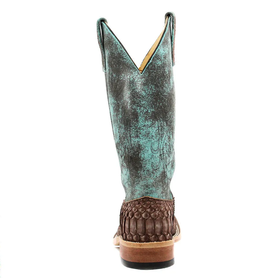 Anderson Bean Exclusive Chocolate Buffed Python Men's Boot