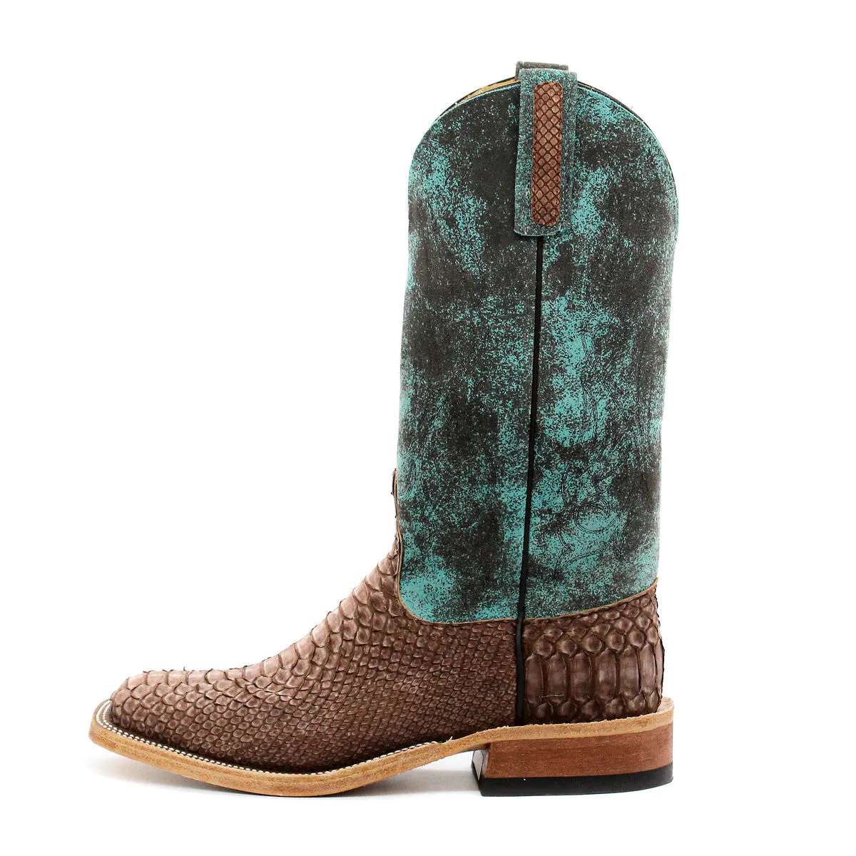 Anderson Bean Exclusive Chocolate Buffed Python Men's Boot