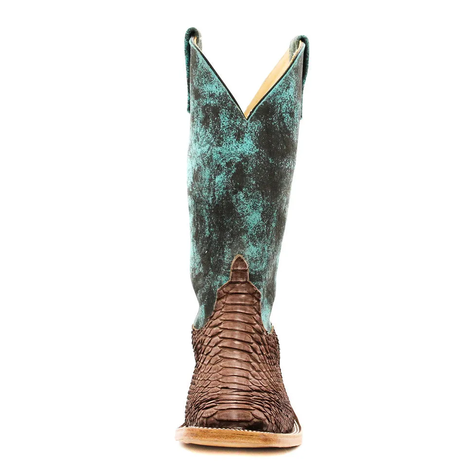 Anderson Bean Exclusive Chocolate Buffed Python Men's Boot