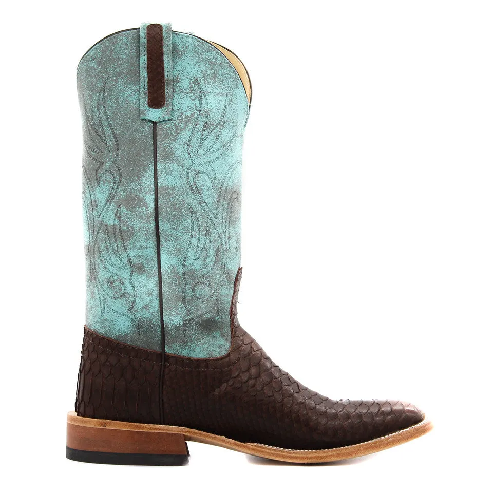 Anderson Bean Exclusive Chocolate Buffed Python Men's Boot