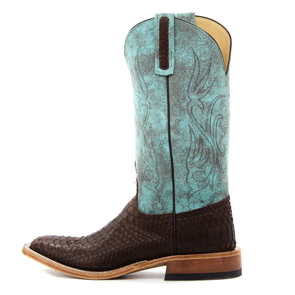 Anderson Bean Exclusive Chocolate Buffed Python Men's Boot