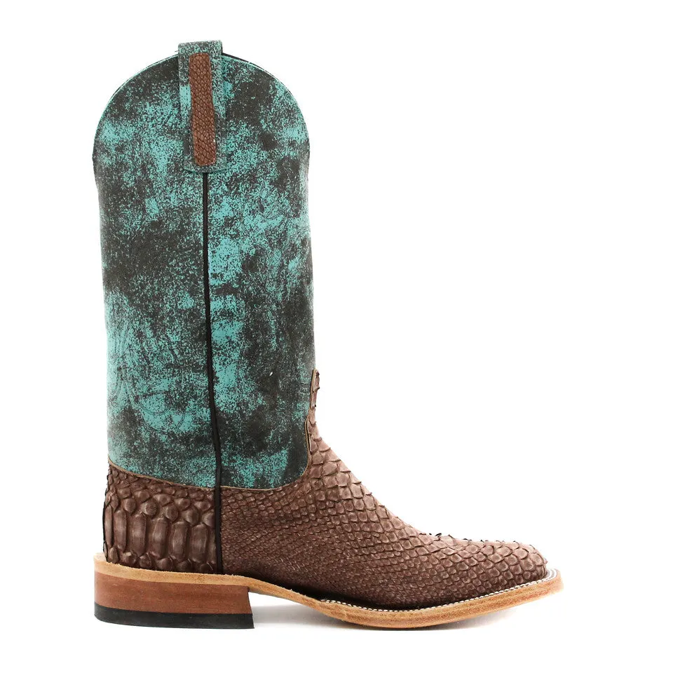 Anderson Bean Exclusive Chocolate Buffed Python Men's Boot