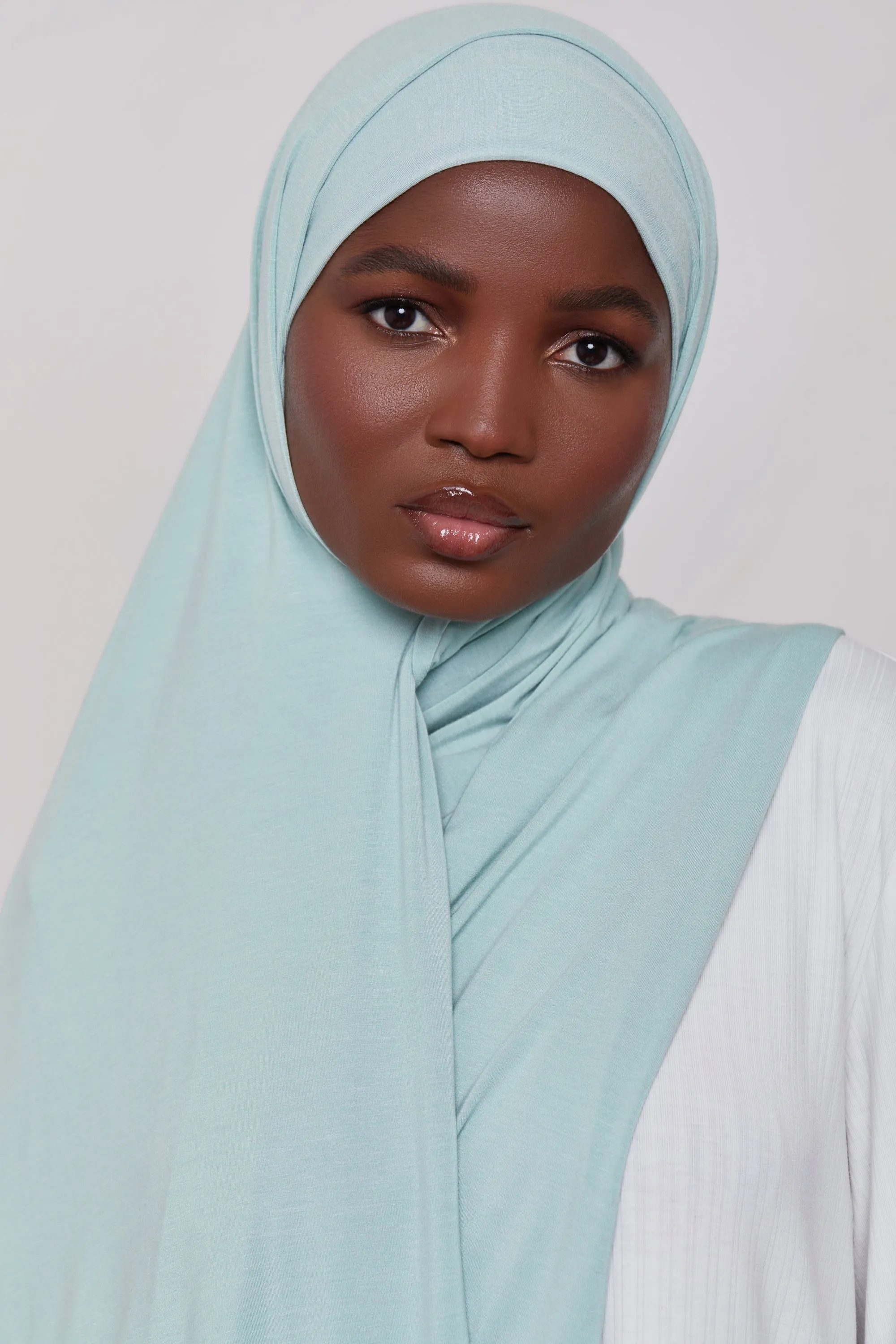 Bamboo Jersey Hijab - Mist