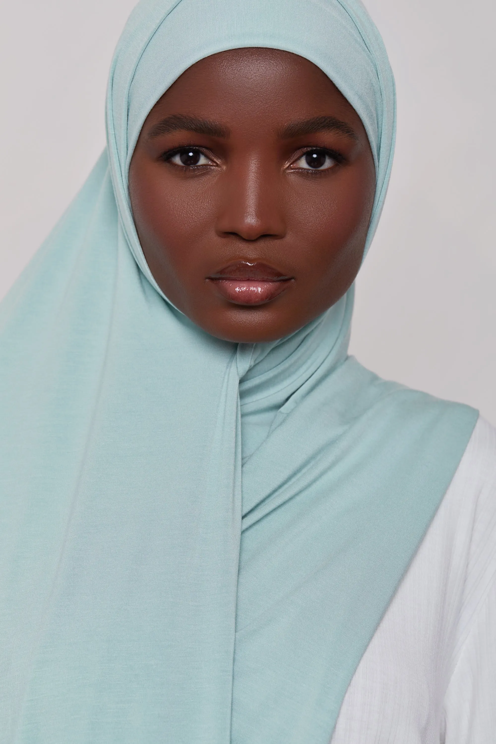 Bamboo Jersey Hijab - Mist