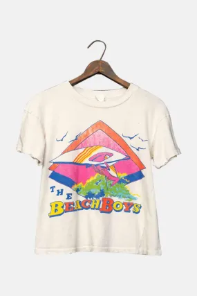 Beach Boys '84 Celebration Crop Tee Vintage White