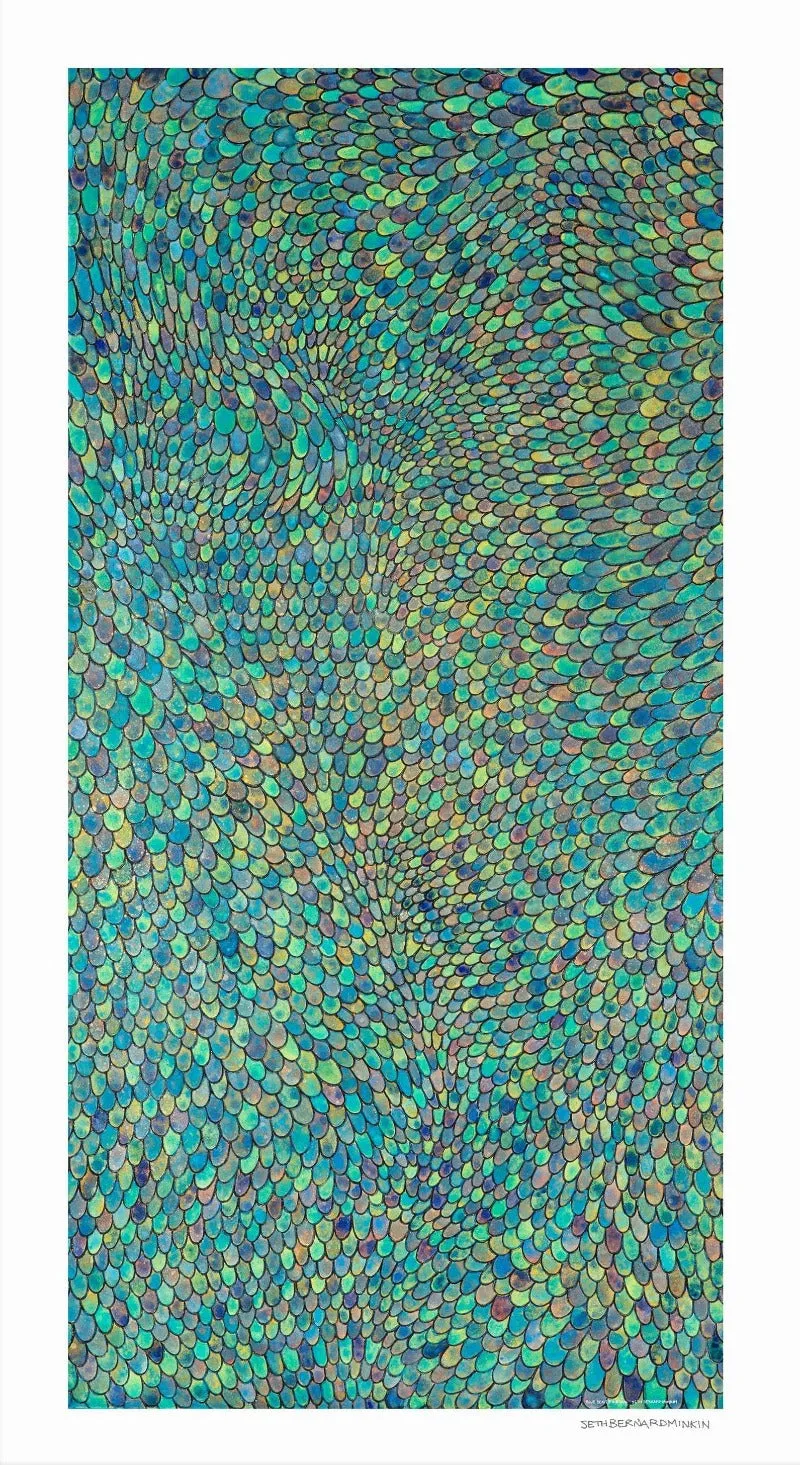 [blue scales abstract][limited edition print set by seth b minkin]