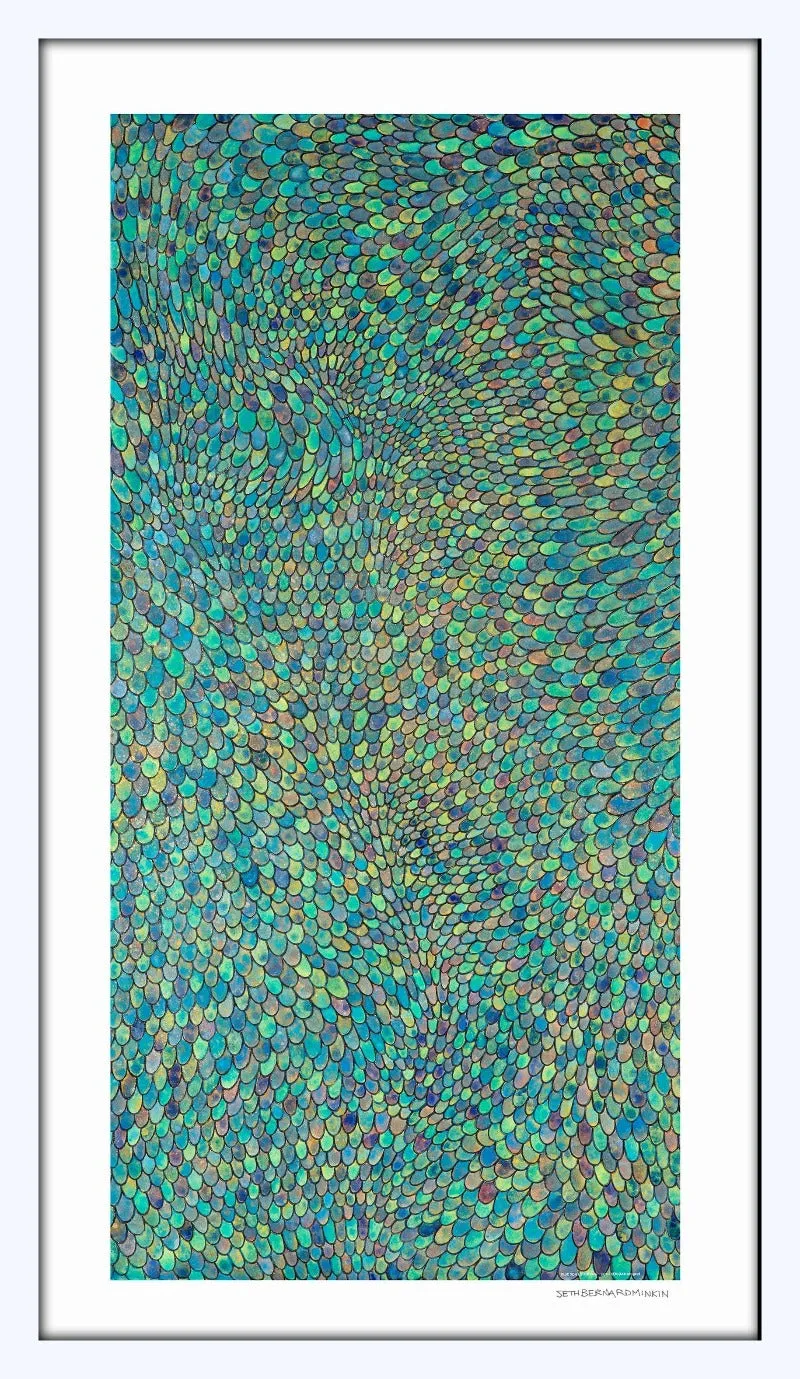 [blue scales abstract][limited edition print set by seth b minkin]