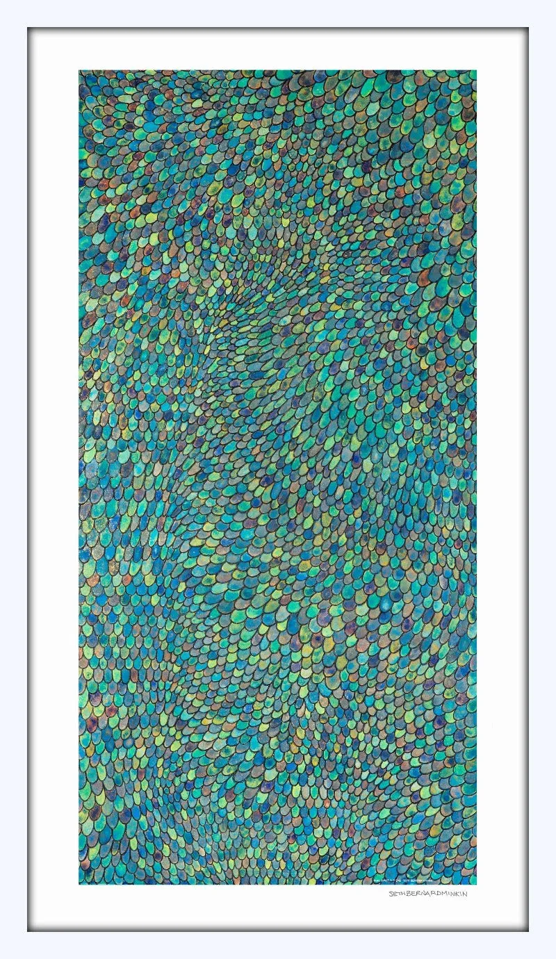 [blue scales abstract][limited edition print set by seth b minkin]