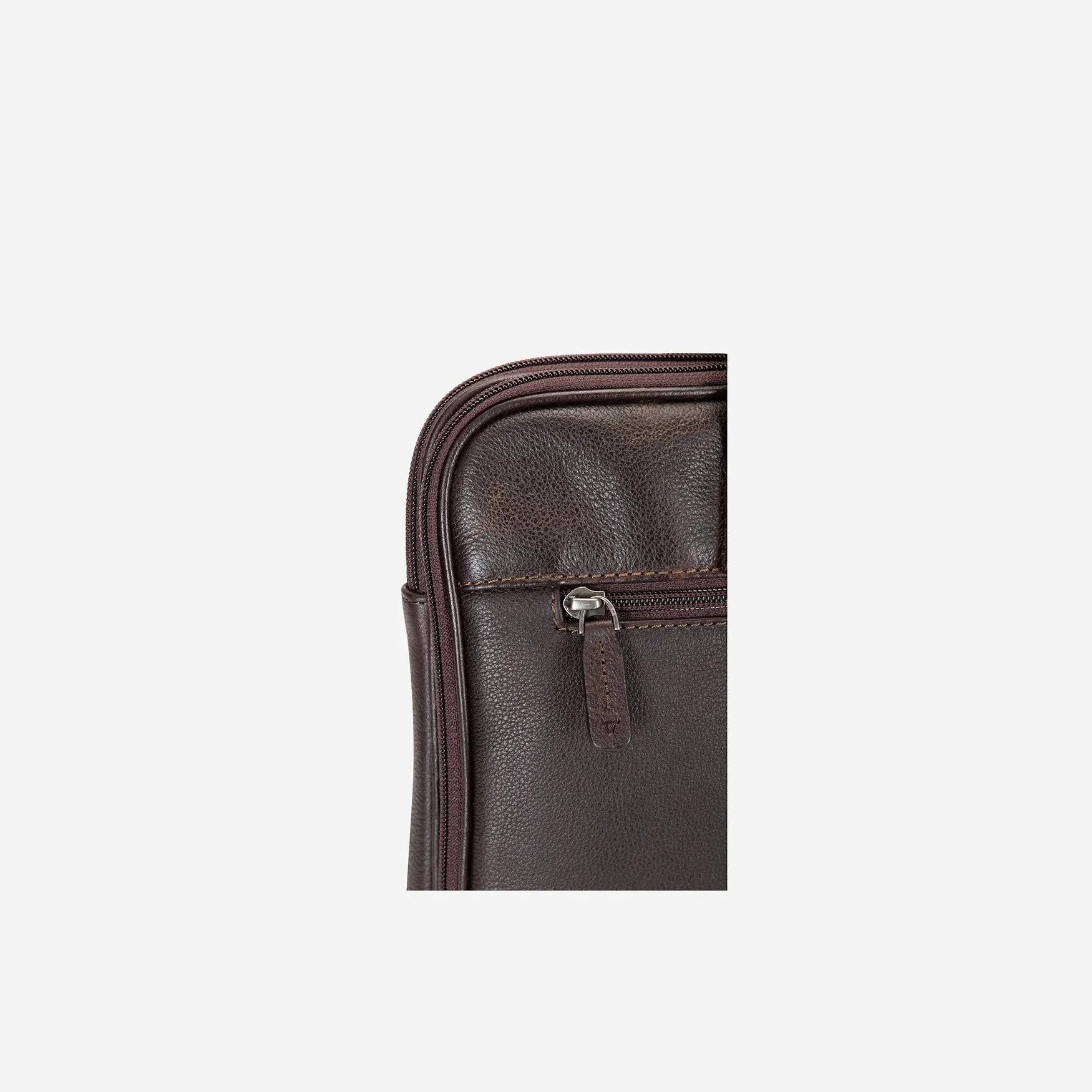 Brando Kudu Leather 13" Compact Laptop Bag | Brown