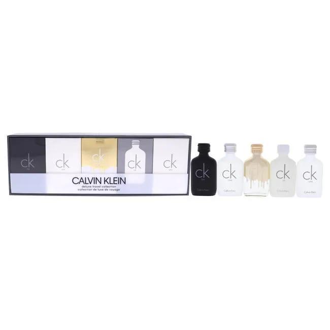 Calvin Klein Deluxe Travel Collection by Calvin Klein for Unisex - 5 Pc Gift Set