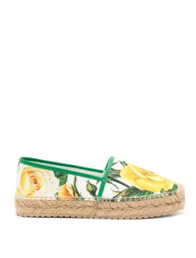 Dolce & Gabbana floral-print canvas espadrilles