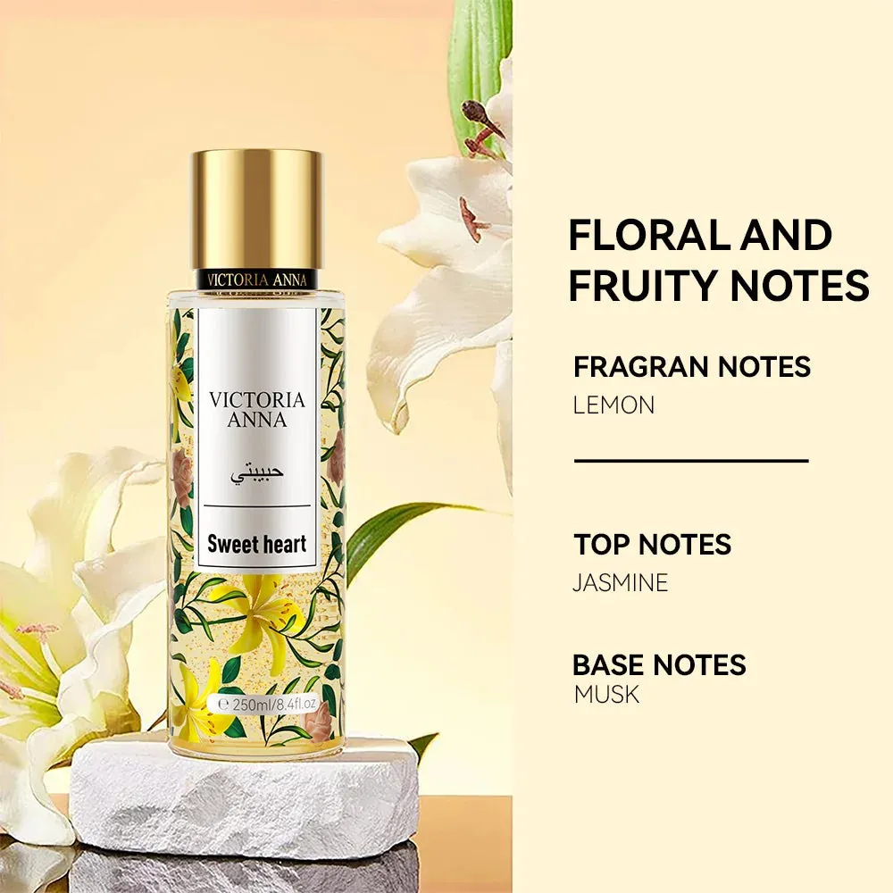 Fragrance Body Spray Floral Women Fruit Scented Body Spray Long Lasting Shining Parfums Mousse  250ML  Party Favors Cosmetics