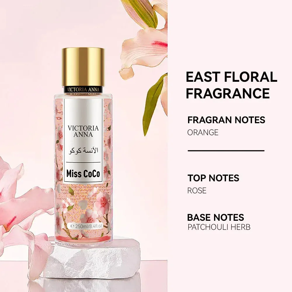 Fragrance Body Spray Floral Women Fruit Scented Body Spray Long Lasting Shining Parfums Mousse  250ML  Party Favors Cosmetics