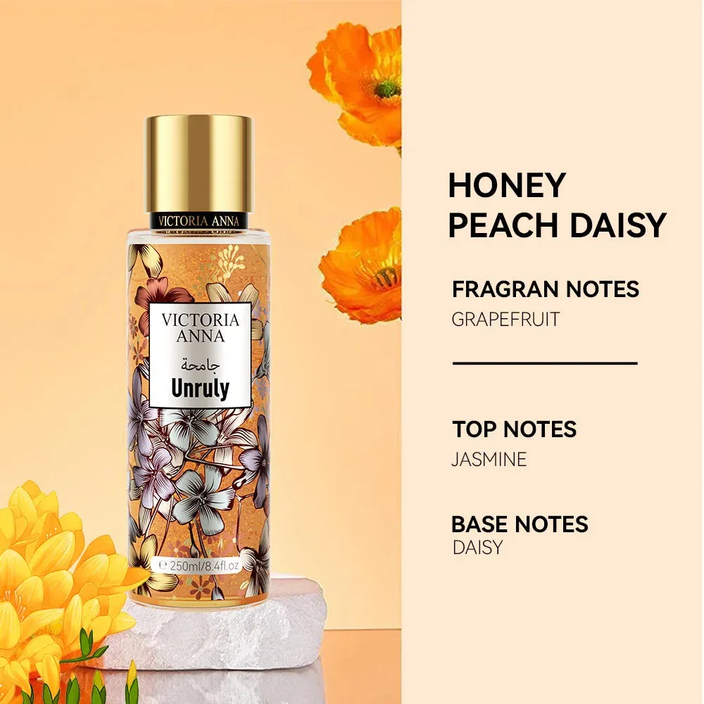 Fragrance Body Spray Floral Women Fruit Scented Body Spray Long Lasting Shining Parfums Mousse  250ML  Party Favors Cosmetics