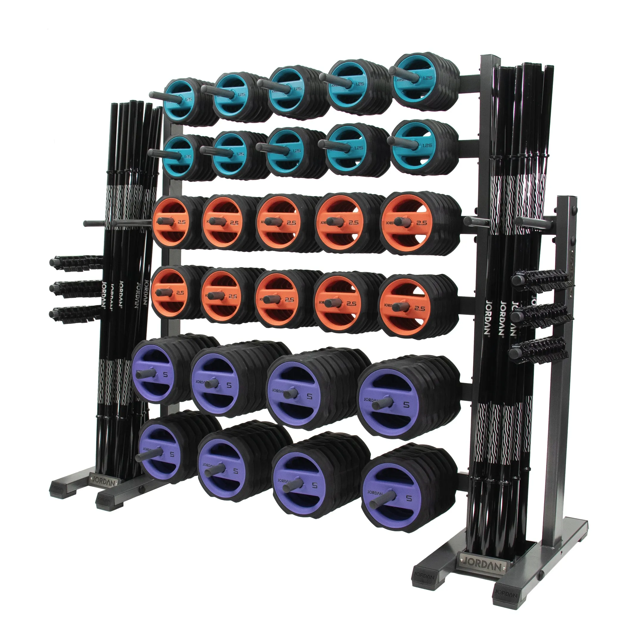 JORDAN Studio Barbell Racks (Holds 12 Sets/30 Sets)