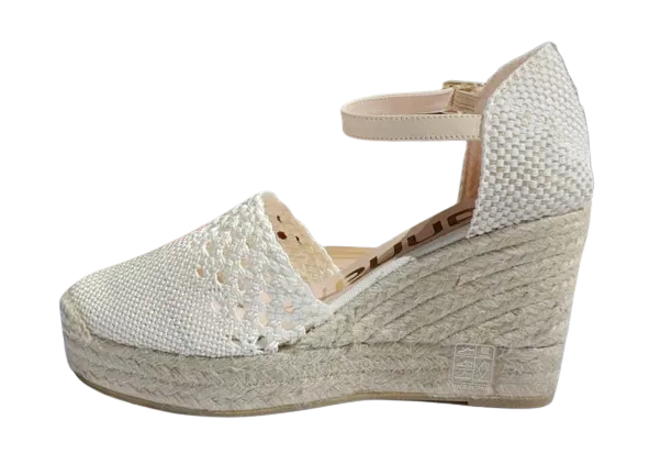 Kanna - Crochet Espadrille White