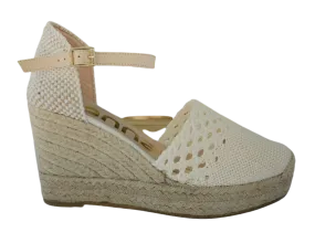 Kanna - Crochet Espadrille White