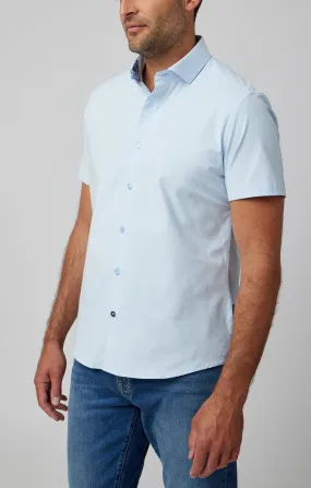 Light Blue Solid Short Sleeve DryTouch® Shirt