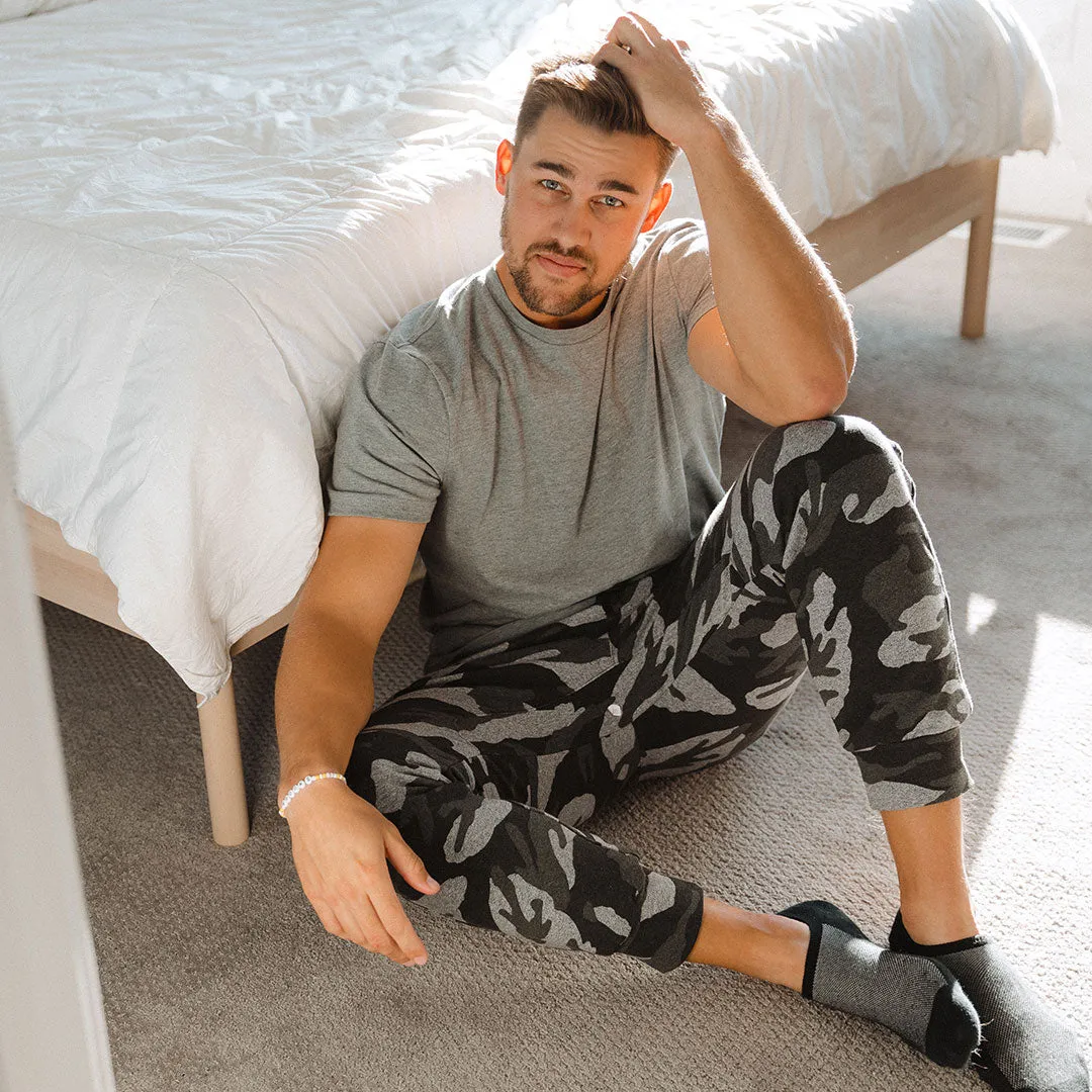 Men's At Ease Joggers, Grey Camo