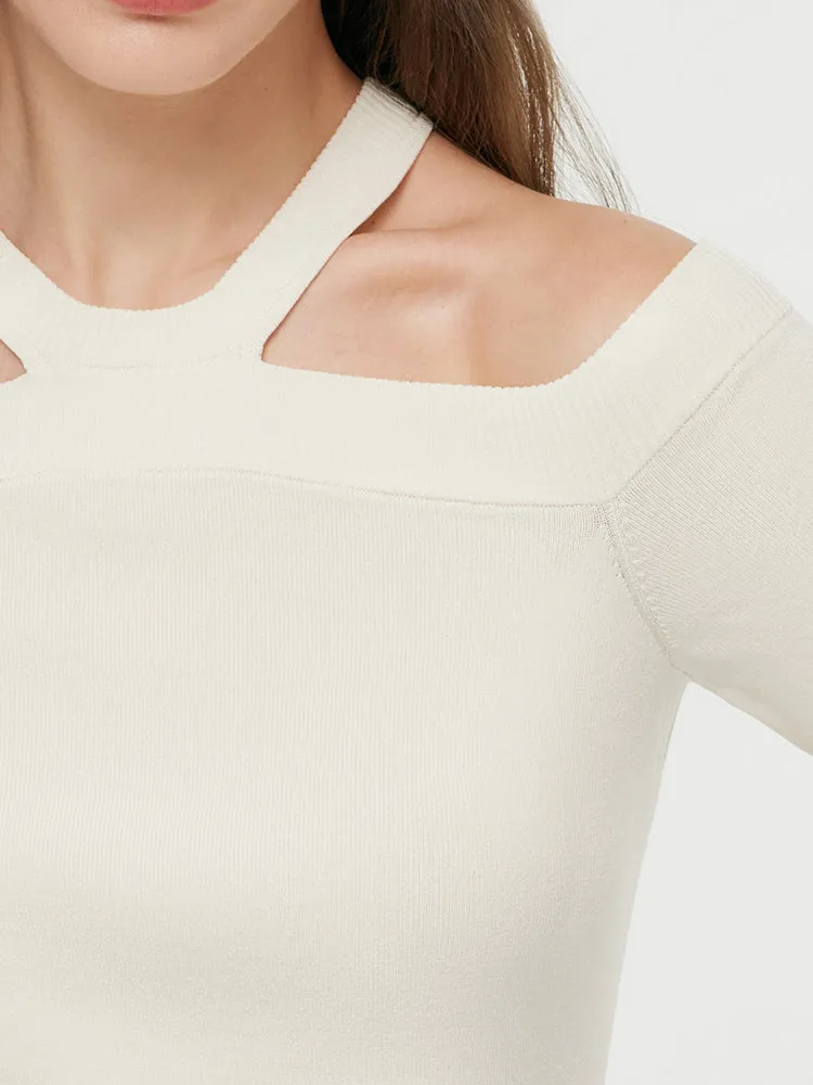 Off-shoulder Women Knit Top