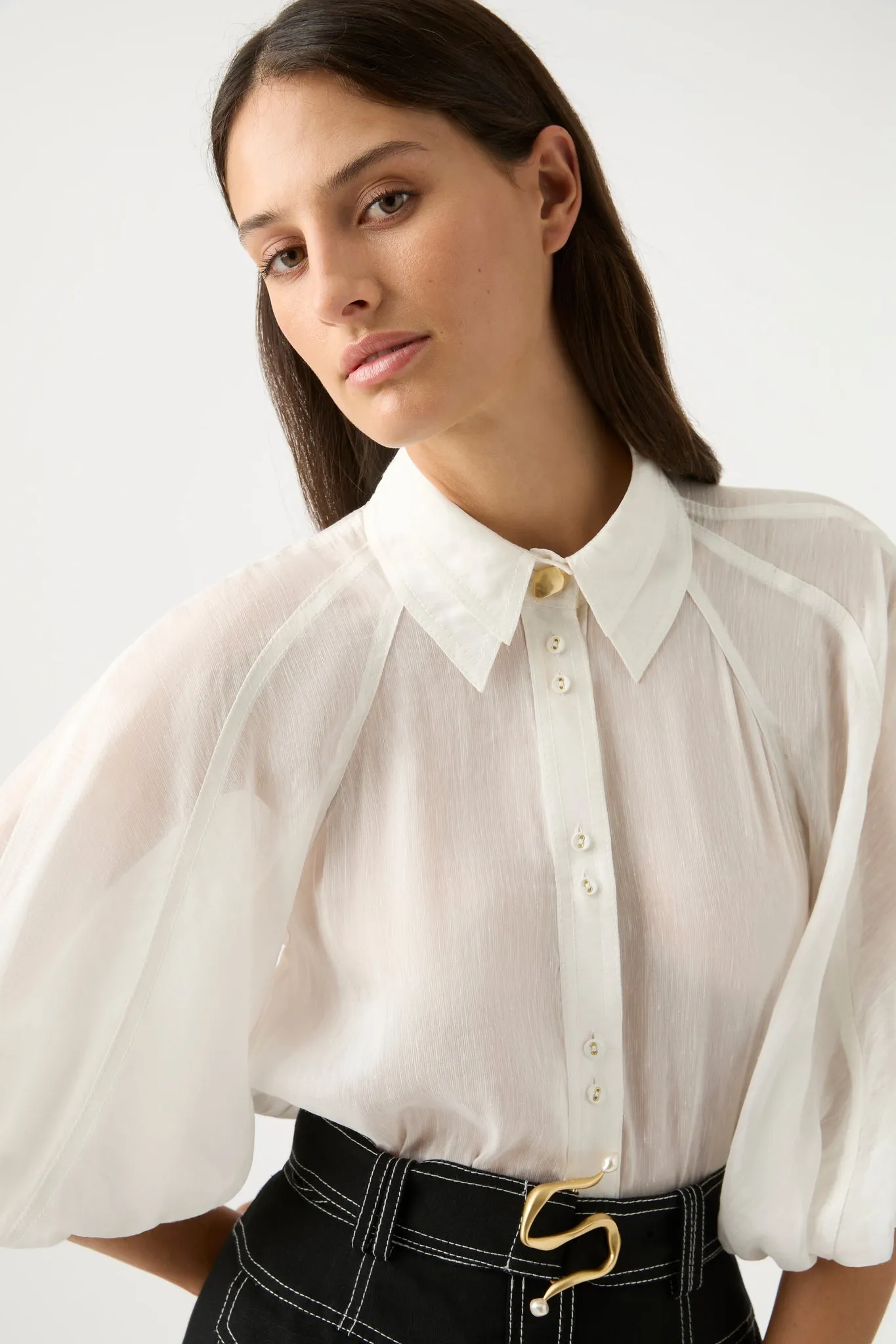 Palms Puff Sleeve Shirt