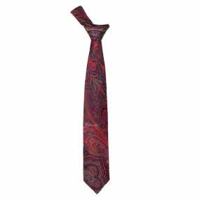 Pashtush mens Bamboo tie, Jacquard design, Multicolour