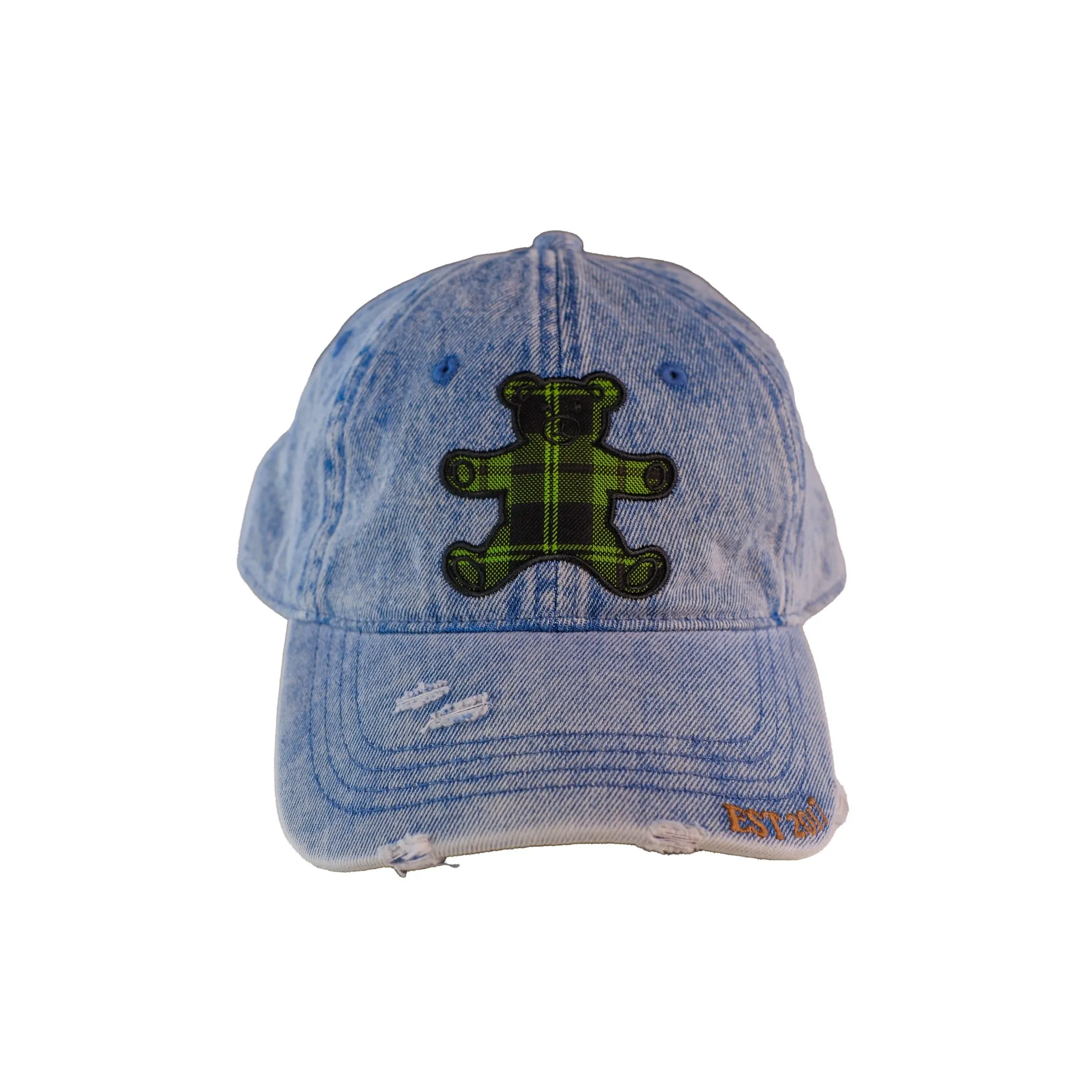 Patchwork Bear Dad Hat