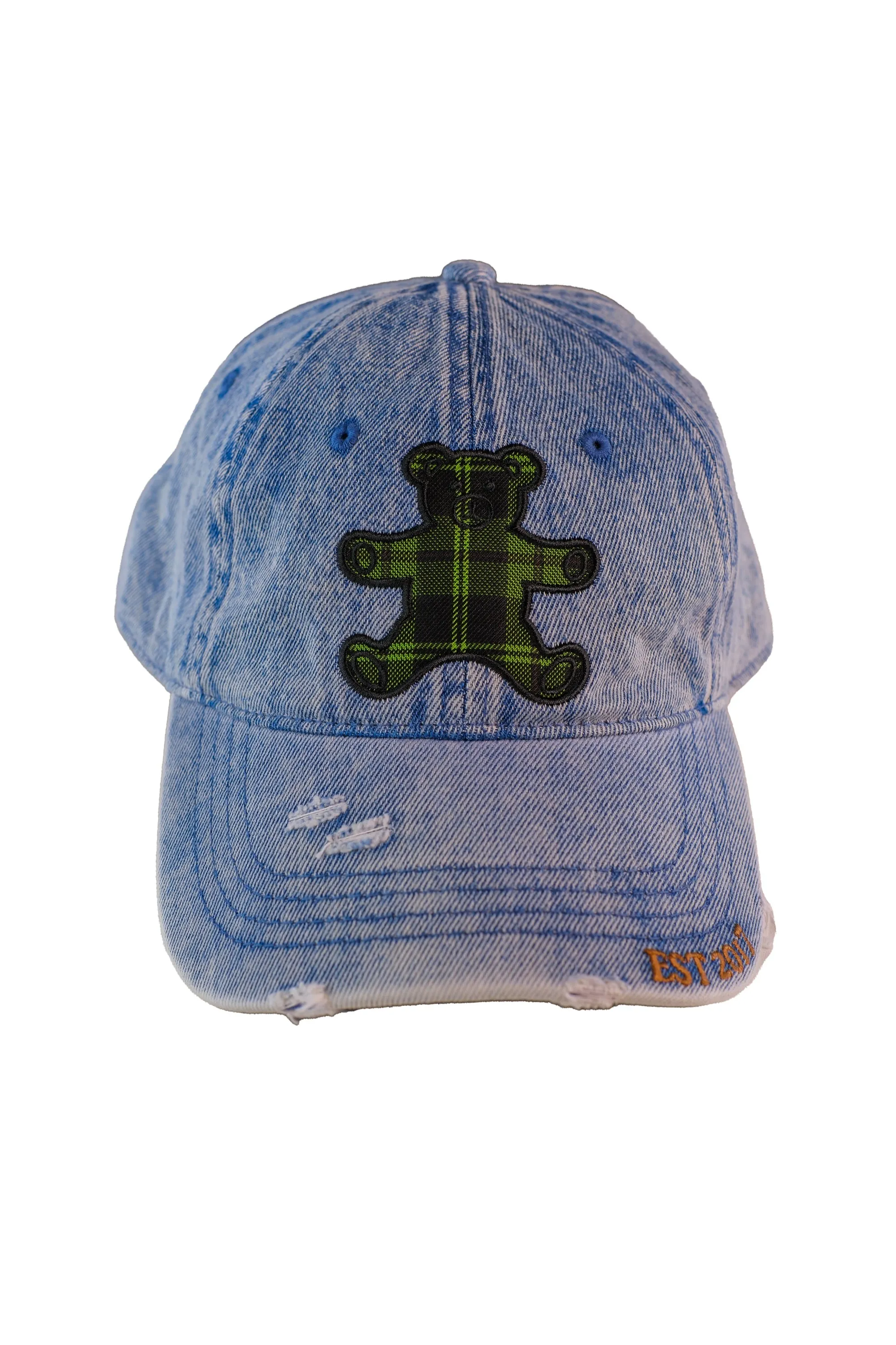 Patchwork Bear Dad Hat