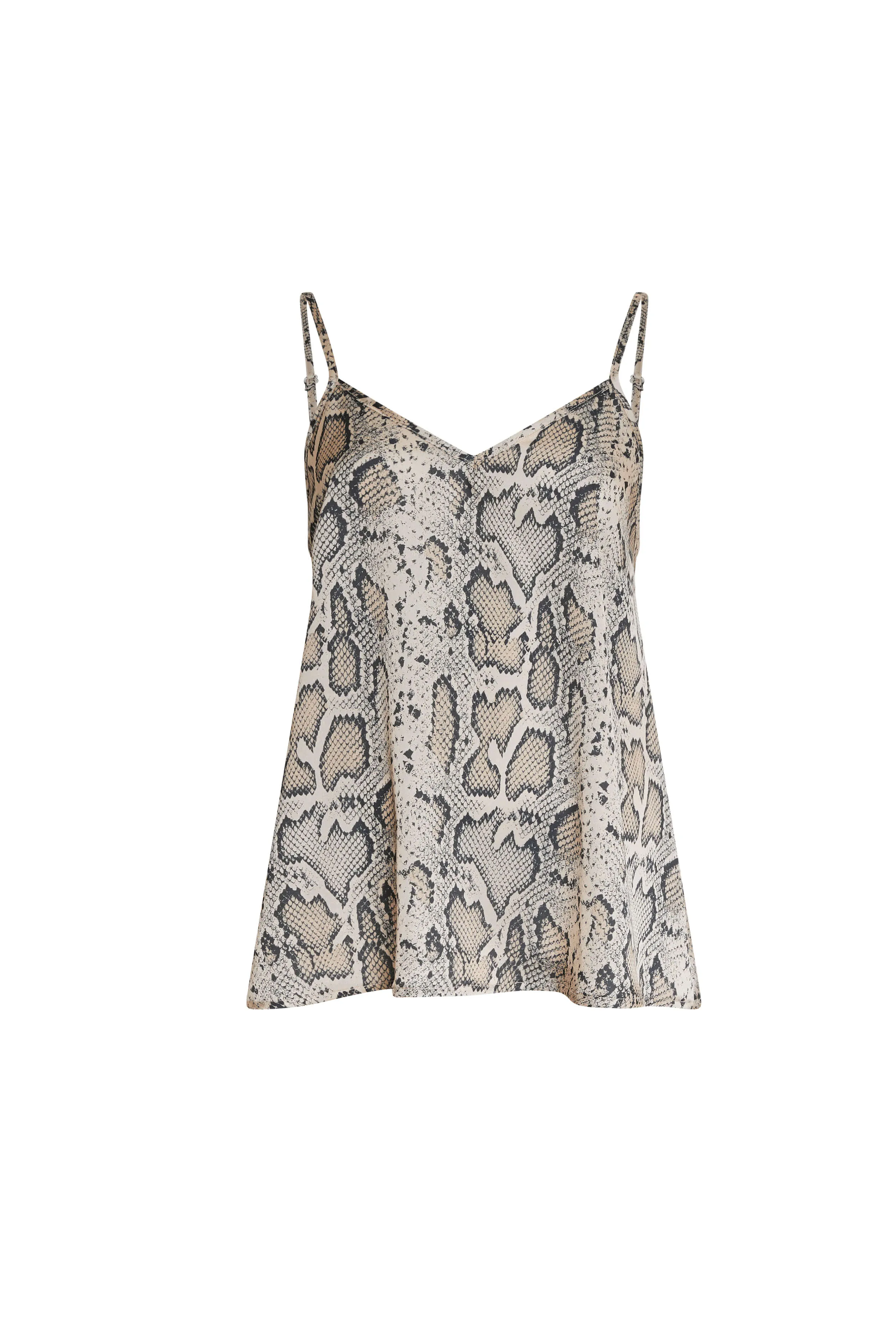 Python Print Camisole Beige