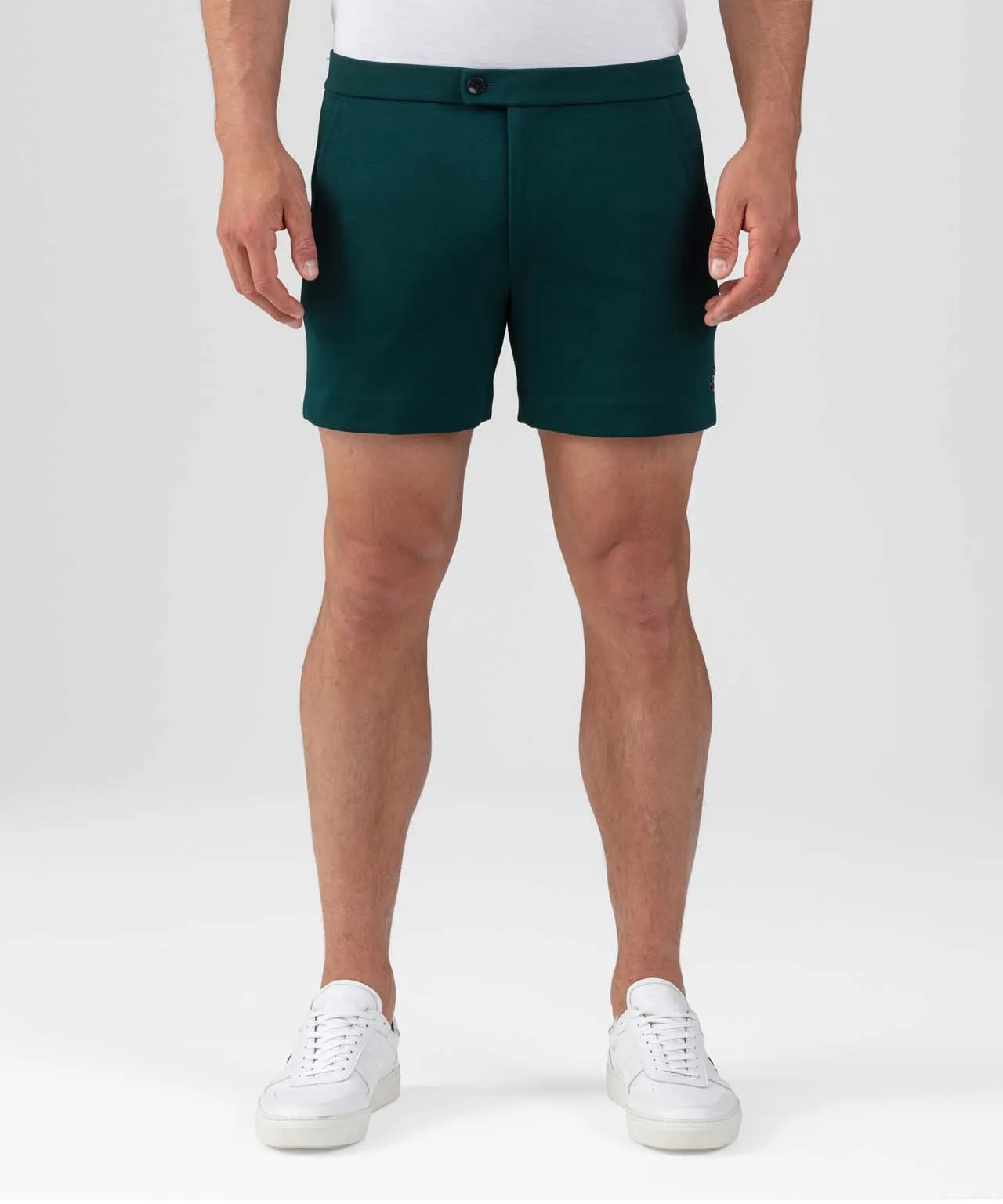 RD Tennis Shorts: Green Night