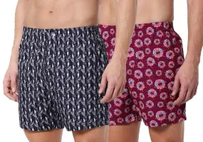 Romano nx Men's 100% Cotton Boxers/Shorts - Combo (Pack of 2)