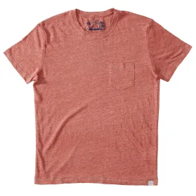 Soldano Linen Pocket Tee - Rust (Final Sale)