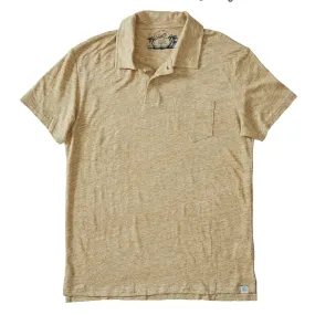 Soldano Linen Polo - Gold (Final Sale)