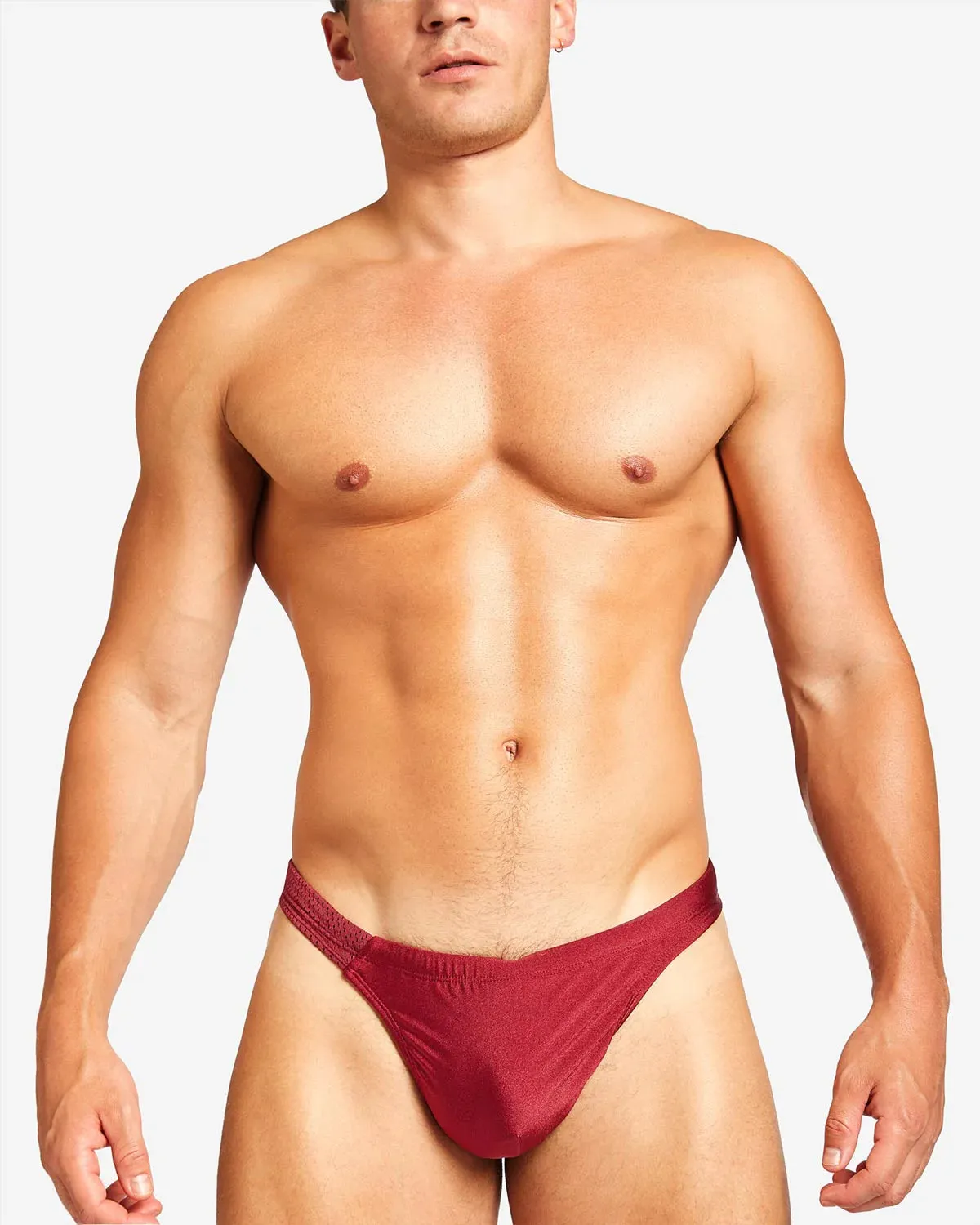 Teamm8 Bass mesh swim thong red