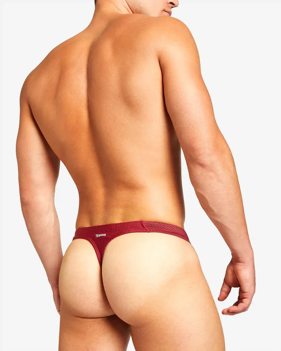 Teamm8 Bass mesh swim thong red