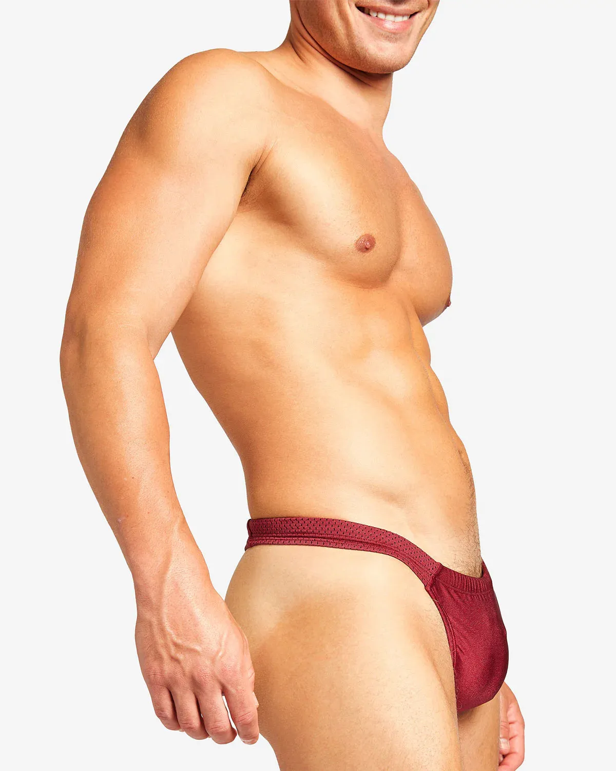 Teamm8 Bass mesh swim thong red