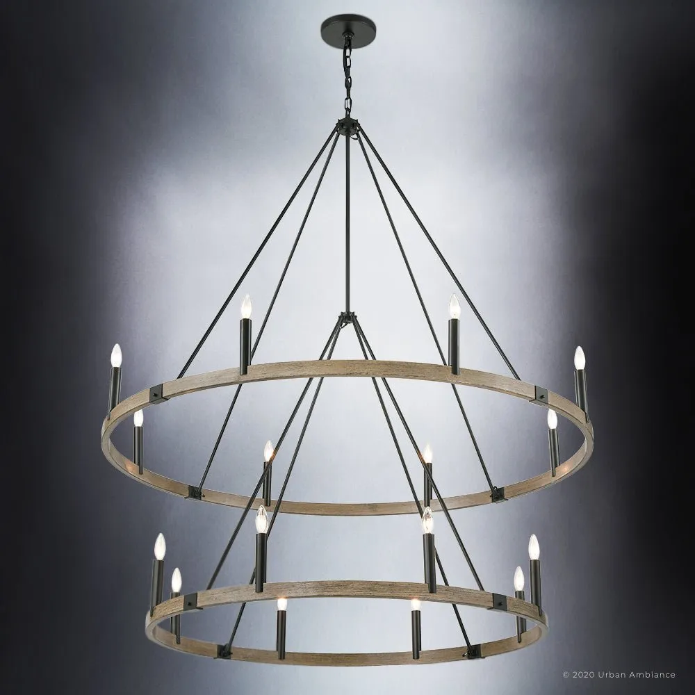 UEX2112 New Traditional Chandelier 65''H x 56''W, Oil Rubbed Bronze Finish, Artesia Collection