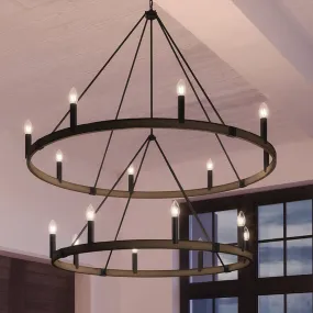 UEX2112 New Traditional Chandelier 65''H x 56''W, Oil Rubbed Bronze Finish, Artesia Collection