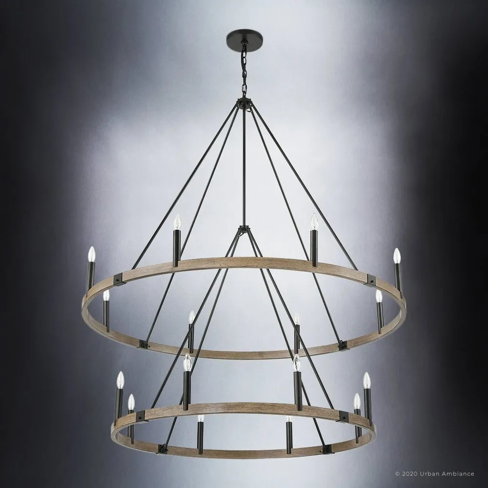 UEX2112 New Traditional Chandelier 65''H x 56''W, Oil Rubbed Bronze Finish, Artesia Collection