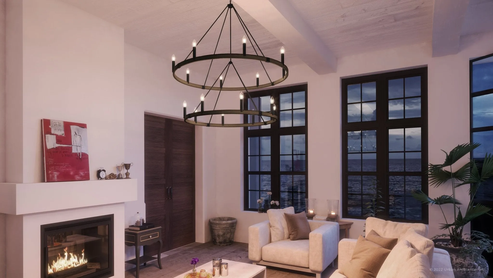 UEX2112 New Traditional Chandelier 65''H x 56''W, Oil Rubbed Bronze Finish, Artesia Collection