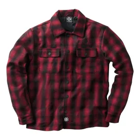 WCC WOOL LINED PLAID JACKET - RED/BLACK